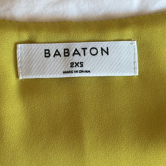 Babaton XXS Top in Mustard Yellow from Aritzia - Picture 3 of 3